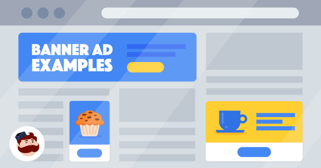 Illustration of banner ad placements on a content page